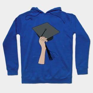 Holding the Square Academic Cap Hoodie